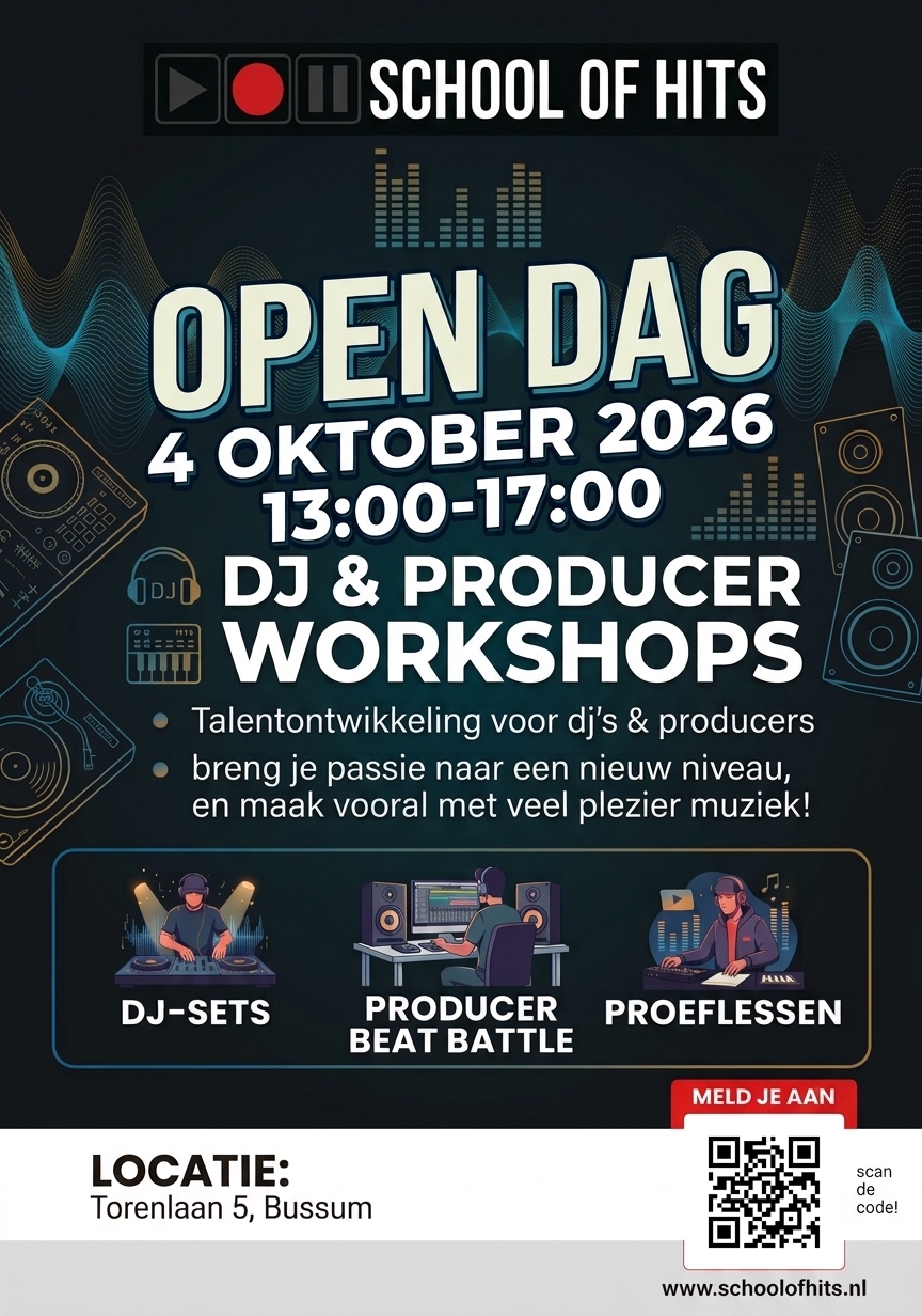 Poster Open Dag School of Hits